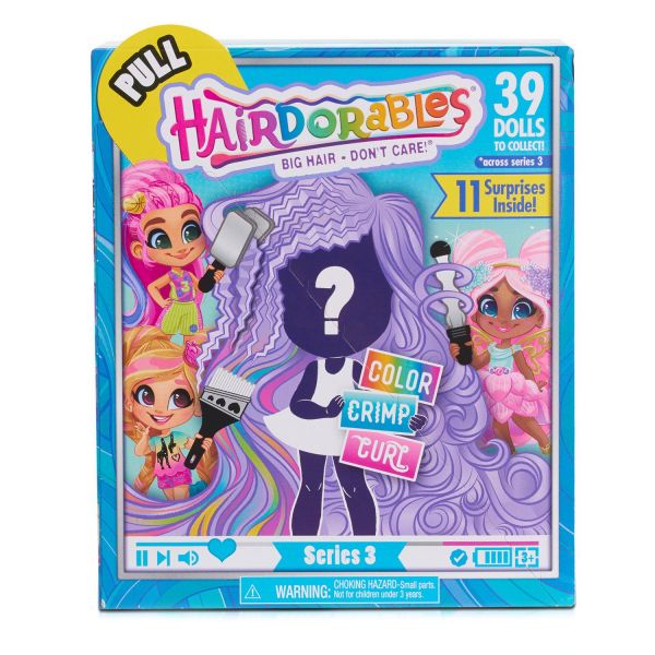 Кукла Hairdorables 23725 Яркие вечеринки Серия 3 (Сюрприз)