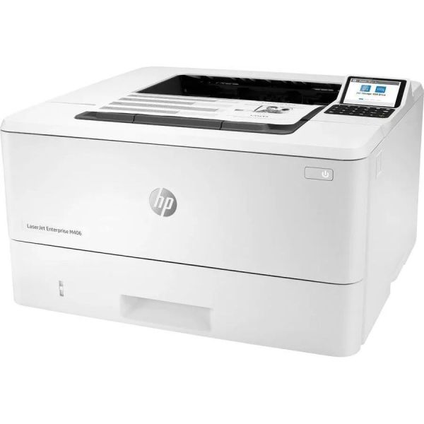 Принтер HP M406dn [3PZ15A], лазерный, белый